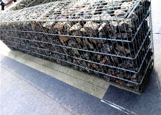 Kasur Galvanis 22mm Gabion Wire Mesh Untuk Perlindungan Tepian Sungai
