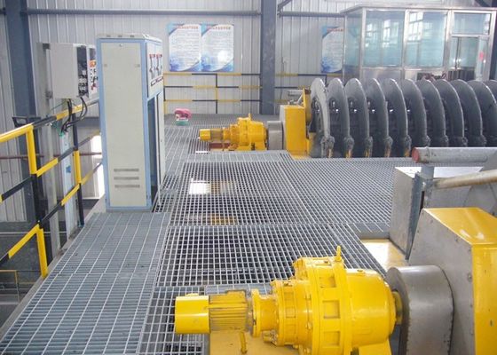 Ocean Petroleum Platform Galvanized Floor Grating 6mm Tebal Tekanan Terkunci