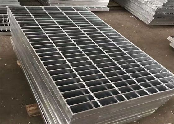 Hot Galvanized Heavy Duty Bar Grating Q235 Steel Trench Grates Untuk Jalan Masuk
