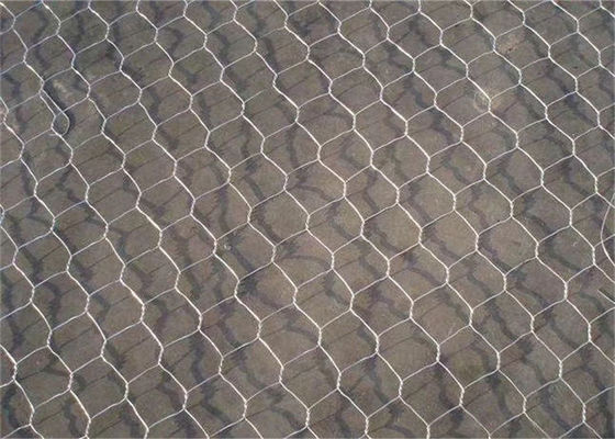 Umur Panjang PVC Dilapisi Heksagonal Wire Mesh Hot Dip Galvanis 80 * 100mm
