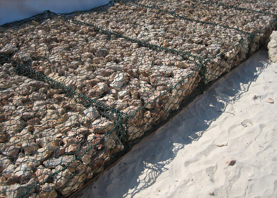 Hexagonal Cage Gabion Wire Mesh 2m Lebar Stainless Steel Gabion Baskets