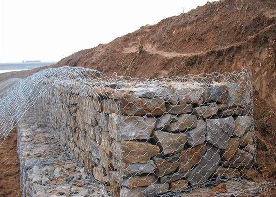 Hexagonal Cage Gabion Wire Mesh 2m Lebar Stainless Steel Gabion Baskets