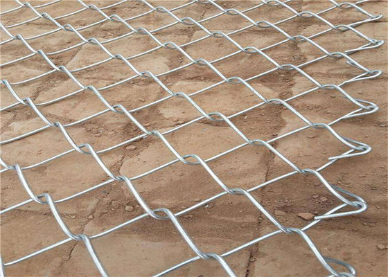 Zinc Aluminium Alloy Diamond Chain Link Pagar Roll 50x50mm 4ft
