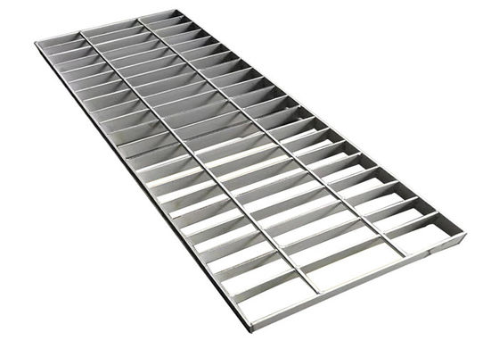 Hot Dip Galvanizing Toothed Stainless Steel Bar Grating Untuk Pabrik Semen