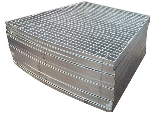 Electro Galvanized Swage Locked Grating Q235 Grate Metal Sheet