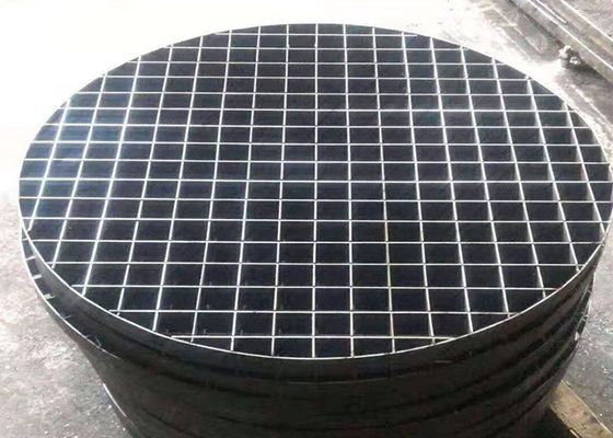 Outdoor Metal Manhole Cover Grating 25 * 3mm Circular Galvanized Grate
