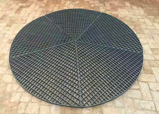 Outdoor Metal Manhole Cover Grating 25 * 3mm Circular Galvanized Grate