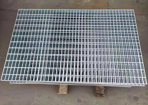 Anti Skid 100mm Catwalk Steel Grating Pressure Locked For Footbridge