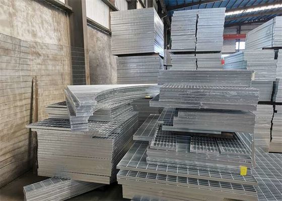 48 Inch Anti Skid Stair Tapak Steel Grating Walkway Mill Selesai