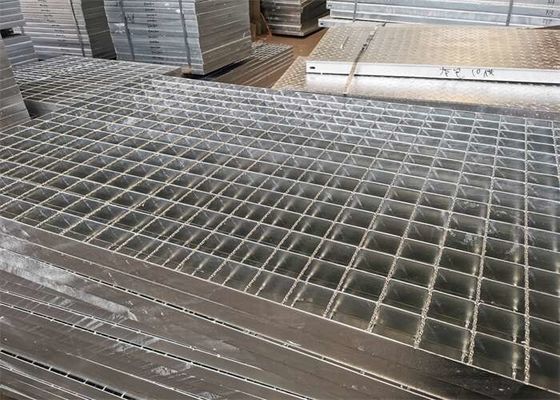 Anti Korosi Steel Driveway Grating Lebar 1250mm Untuk Pabrik Kimia