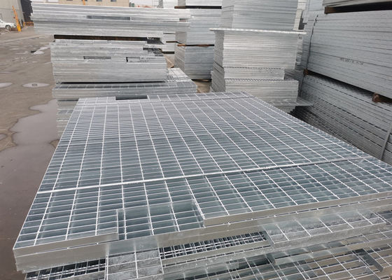 Hot Dip Galvanized Stainless Steel Grating 8mm Tebal Bergerigi