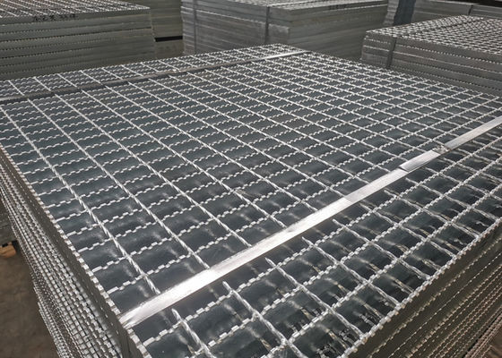 Hot Dip Galvanized Platform Steel Grating Q345 Anti Korosif Untuk Pembangkit Listrik