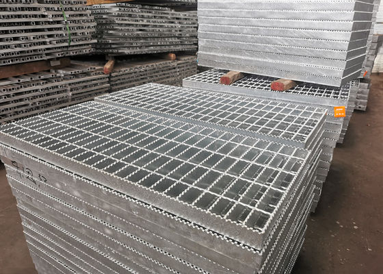 Pabrik Kimia Galvanized Floor Grating Anti Skid Pressure Resistance Welding