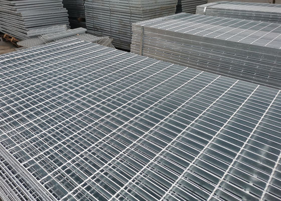 Hot Dip Galvanized Platform Steel Grating Q345 Anti Korosif Untuk Pembangkit Listrik