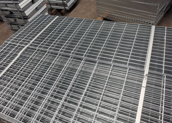 Non Slip Q345 Hot Dip Galvanized Steel Grating Untuk Perkerasan Jembatan
