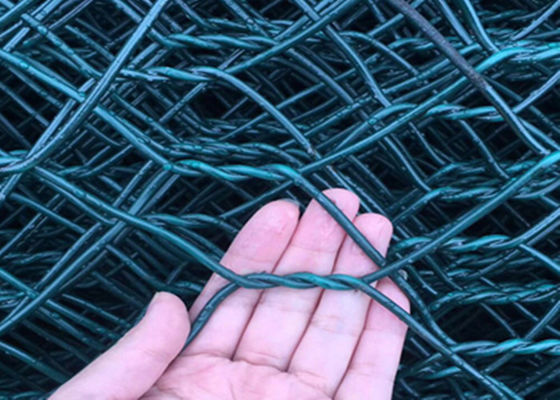 Panel Wire Mesh Gabion Anti Korosif Hexagonal Double Twisted Weaving