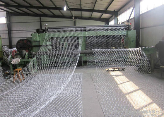 Hot Dip Galvanized PVC Coated Gabion Wire Mesh Untuk Dinding Batu