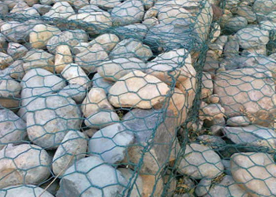 Panel Wire Mesh Gabion Anti Korosif Hexagonal Double Twisted Weaving