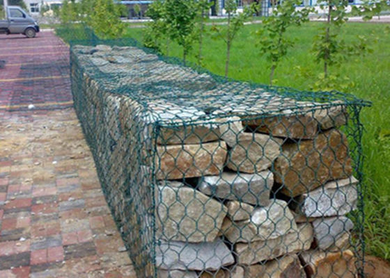 Panel Wire Mesh Gabion Anti Korosif Hexagonal Double Twisted Weaving