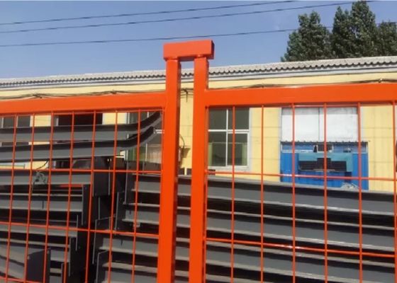 3.5mm Kawat Dia Panel Pagar Bergerak Pagar Logam Sementara yang Diperlakukan Panas