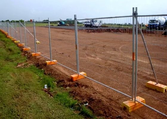 2100X2400mm Konstruksi Panel Pagar Sementara Standar Galvanis