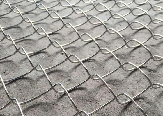 Playground Green PVC Coated Chain Link Pagar 6 Kaki Galvanis 50x50mm